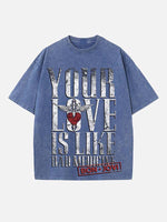 Bon Jovi Print Round Neck T-shirt