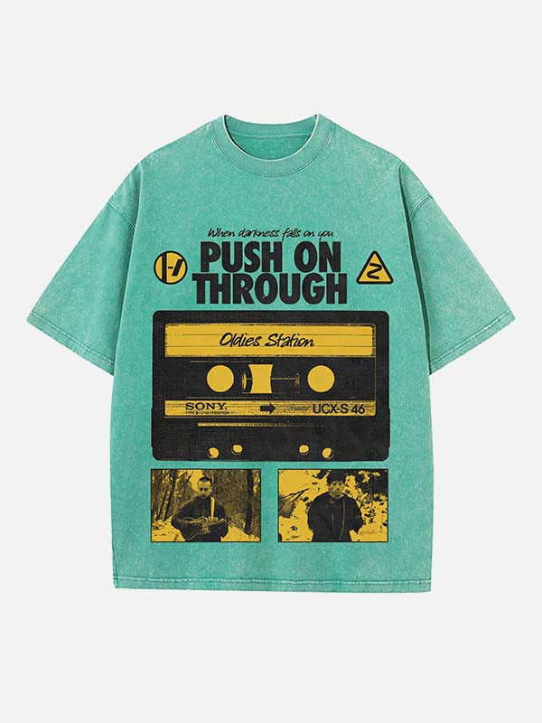 Twenty One Pilots Print Round Neck T-shirt