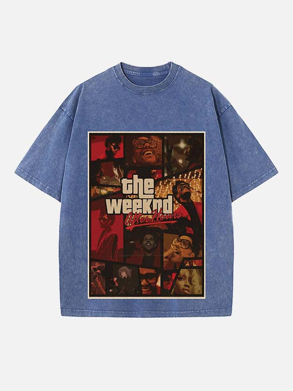 The Weeknd Print Round Neck T-shirt