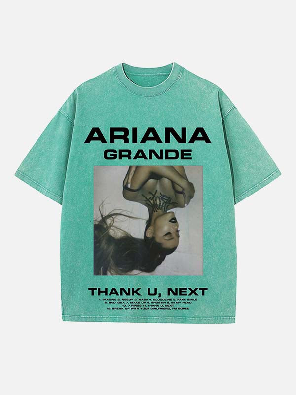 Ariana Grande Print Round Neck T-shirt