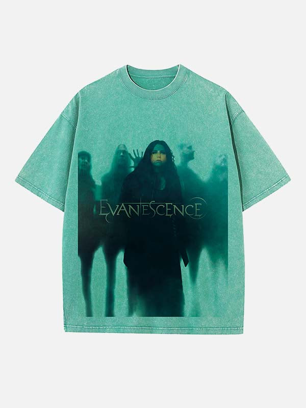 Evanescence Print Round Neck T-shirt