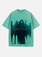 Evanescence Print Round Neck T-shirt