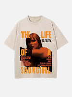 Taylor Swift Print Round Neck T-shirt