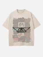 Aerosmith Print Round Neck T-shirt
