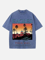 Eagles Print Round Neck T-shirt