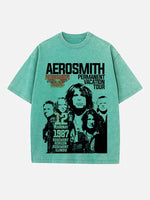 Aerosmith Print Round Neck T-shirt