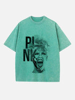 P!nk Print Round Neck T-shirt