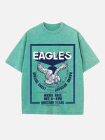 Eagles Print Round Neck T-shirt