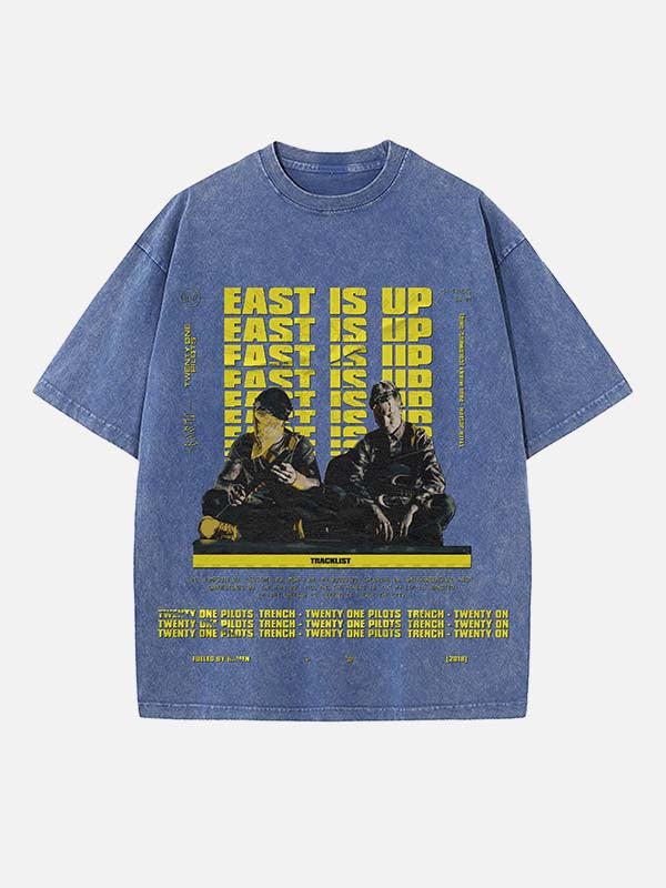 Twenty One Pilots Print Round Neck T-shirt