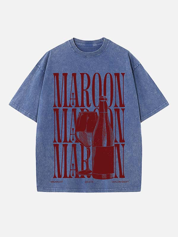 Taylor Swift Print Round Neck T-shirt