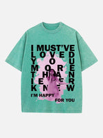 Dua Lipa Print Round Neck T-shirt