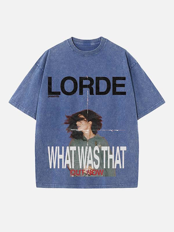 Lorde Print Round Neck T-shirt