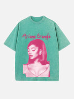Ariana Grande Print Round Neck T-shirt
