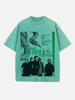 Deftones Print Round Neck T-shirt