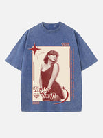 Taylor Swift Print Round Neck T-shirt