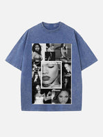 Rihanna Print Round Neck T-shirt