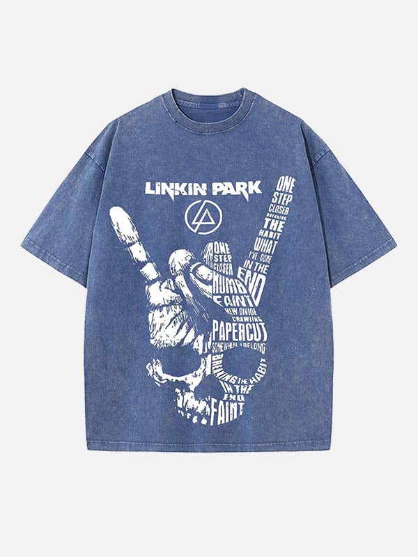 Linkin Park Print Round Neck T-shirt