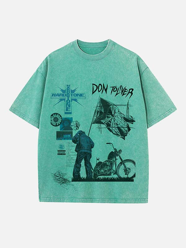 Don Toliver Print Round Neck T-shirt