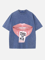 TWICE Print Round Neck T-shirt