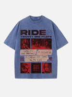 Twenty One Pilots Print Round Neck T-shirt