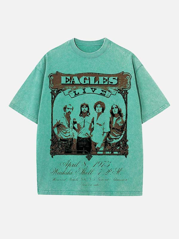 Eagles Print Round Neck T-shirt