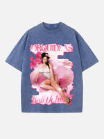 Kali Uchis Print Round Neck T-shirt