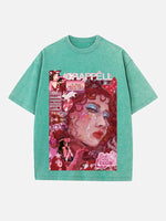 Chappell Roan Print Round Neck T-shirt