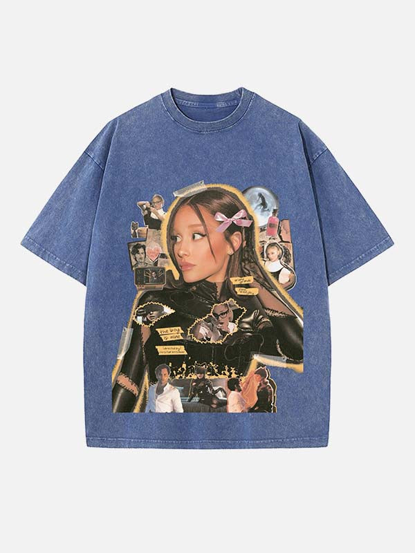 Ariana Grande Print Round Neck T-shirt
