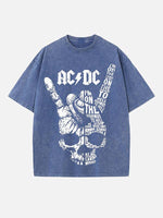 AC/DC Print Round Neck T-shirt