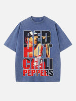 Red Hot Chili Peppers Print Round Neck T-shirt