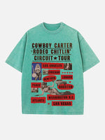 Beyoncé Print Round Neck T-shirt