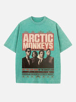 Arctic Monkeys Print Round Neck T-shirt