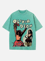 Olivia Dean Print Round Neck T-shirt