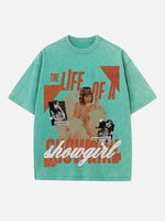 Taylor Swift Print Round Neck T-shirt