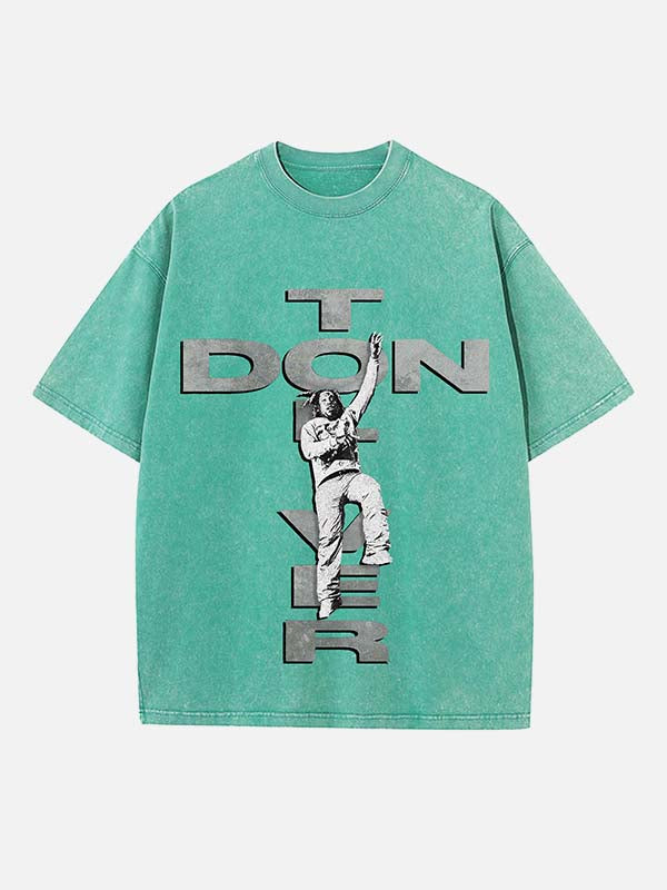 Don Toliver Print Round Neck T-shirt