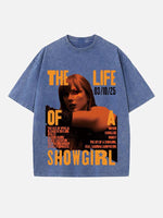 Taylor Swift Print Round Neck T-shirt