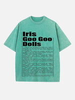 The Goo Goo Dolls Print Round Neck T-shirt