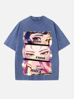HUNTR/X Print Round Neck T-shirt