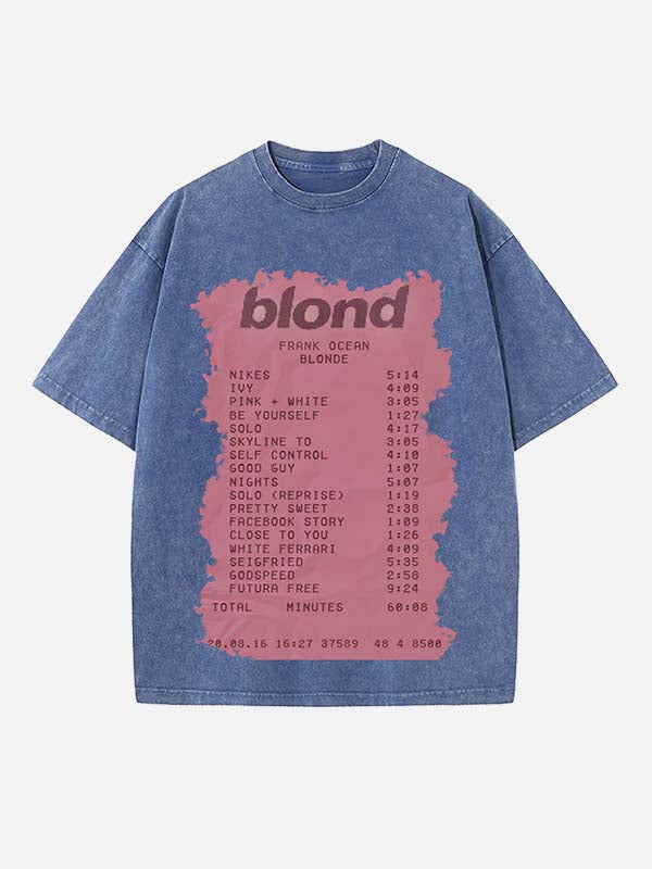 Frank Ocean Print Round Neck T-shirt