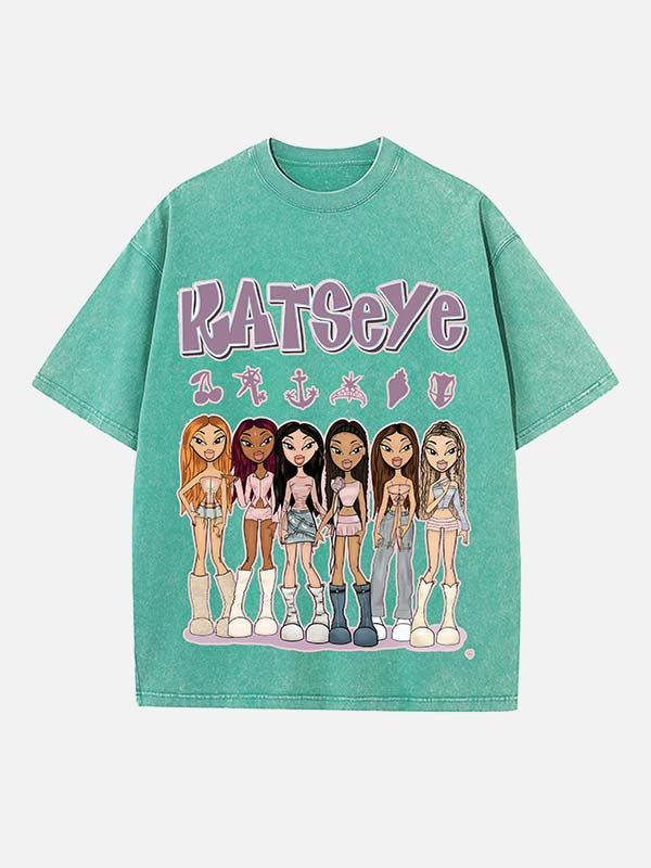 KATSEYE Print Round Neck T-shirt