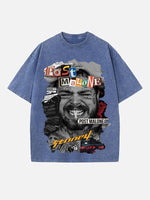 Post Malone Print Round Neck T-shirt