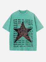 Radiohead Print Round Neck T-shirt