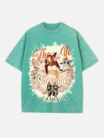 Taylor Swift Print Round Neck T-shirt
