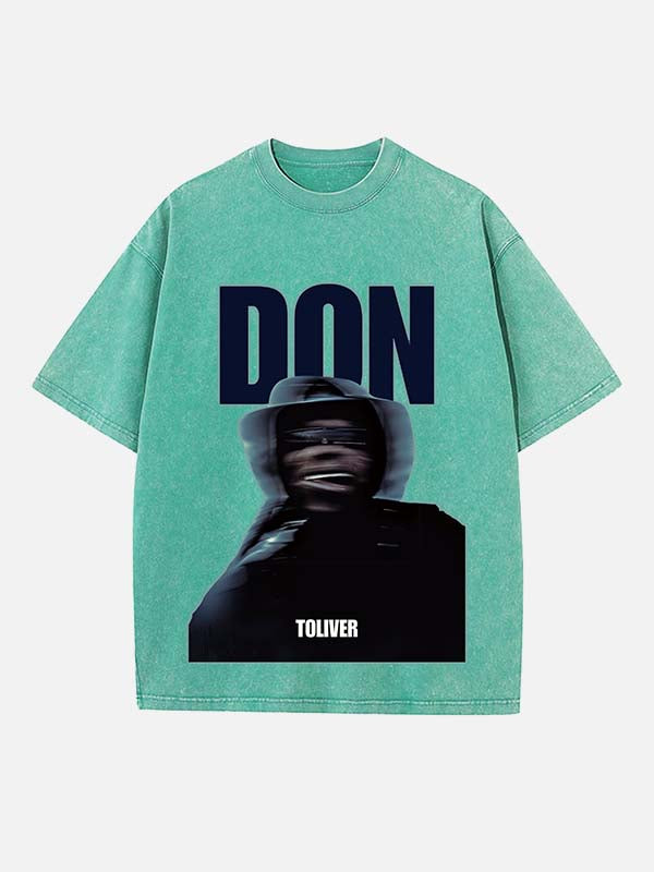 Don Toliver Print Round Neck T-shirt