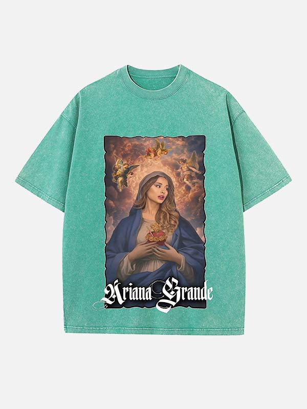 Ariana Grande Print Round Neck T-shirt