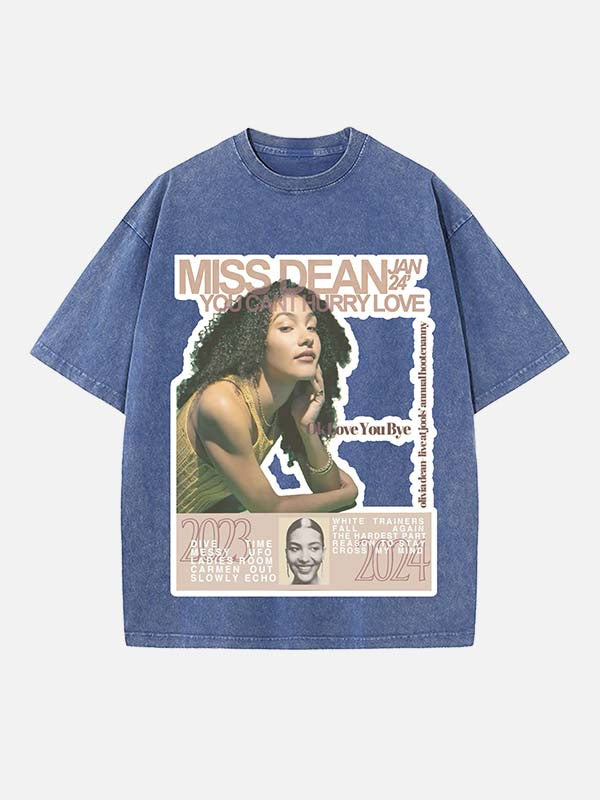 Olivia Dean Print Round Neck T-shirt