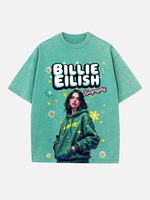 Billie Eilish Print Round Neck T-shirt