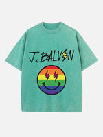 J Balvin Print Round Neck T-shirt