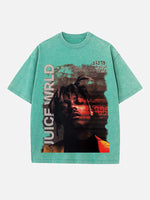Juice WRLD Print Round Neck T-shirt