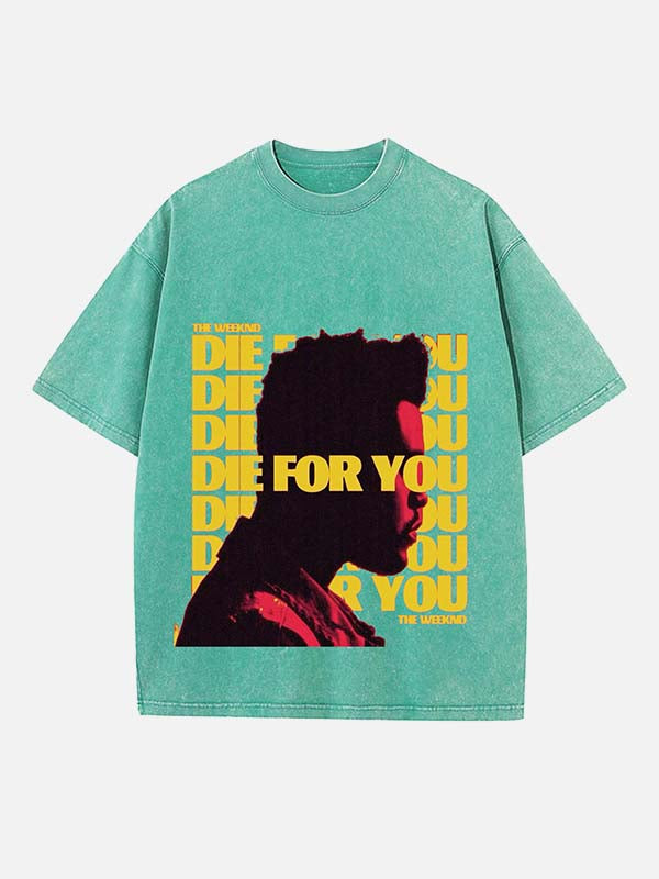 The Weeknd Print Round Neck T-shirt